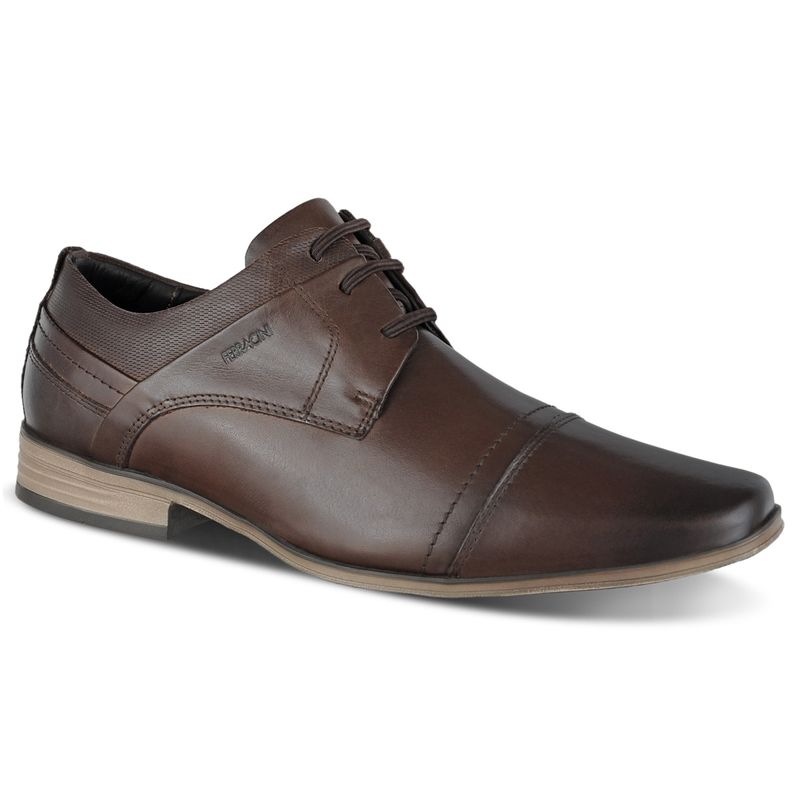 Sapato casual de couro marrom Ferracini 24h Derby - Ferracini 24h